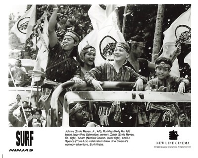 Surf Ninjas 1993 Movie Rob Schneider Kelly Hu Ernie Reyes 8x10 Picture Celebrity