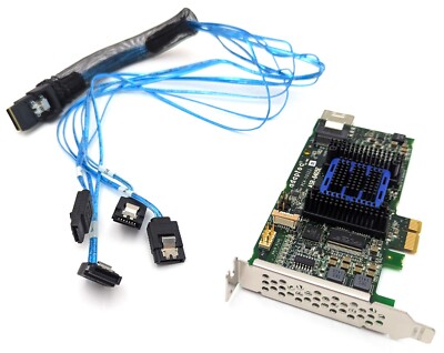 Adaptec ASR-6405E PCIe SAS/SATA 6.0Gbps 128MB RAID Controller Card with Cable