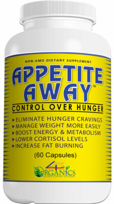 Appetite Away Hunger Suppressant / Diet / Weight Loss Supplement (60 Capsules)