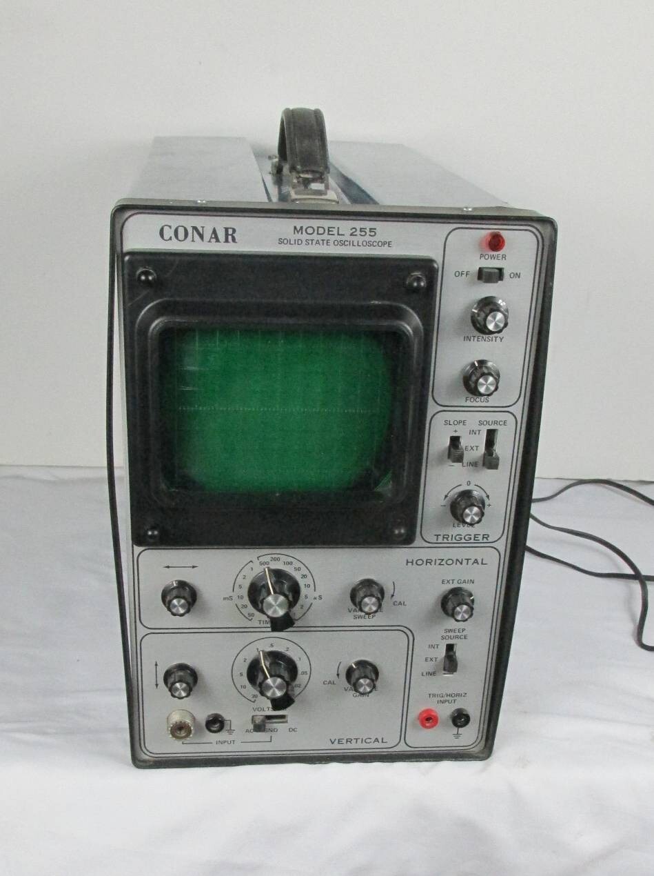 Konrad St1400㎠ Vintage CONAR Model 255 Solid State Oscilloscope as is for