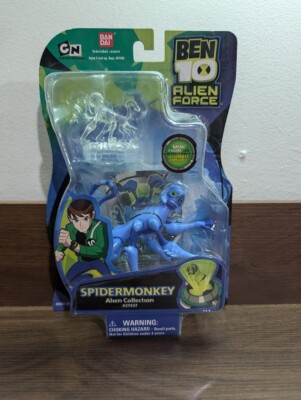 Ben 10 Alien Force Spidermonkey 4'' Action Figure NEW W/Mini Figure 2008 Bandai