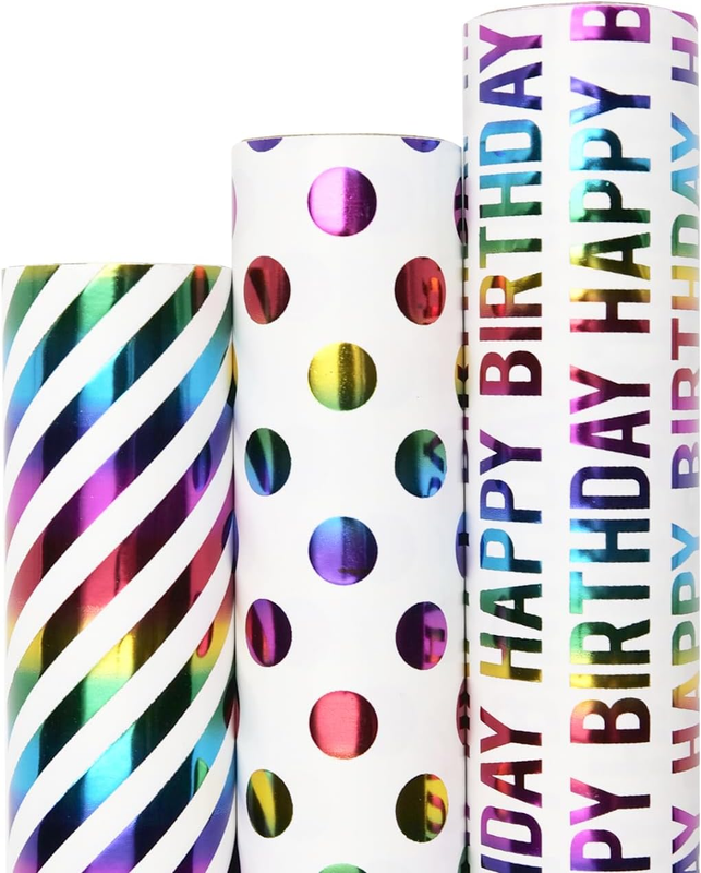 Rolls, Gift Wrapping Paper Mini Roll - 17" X 10 Ft Per R
