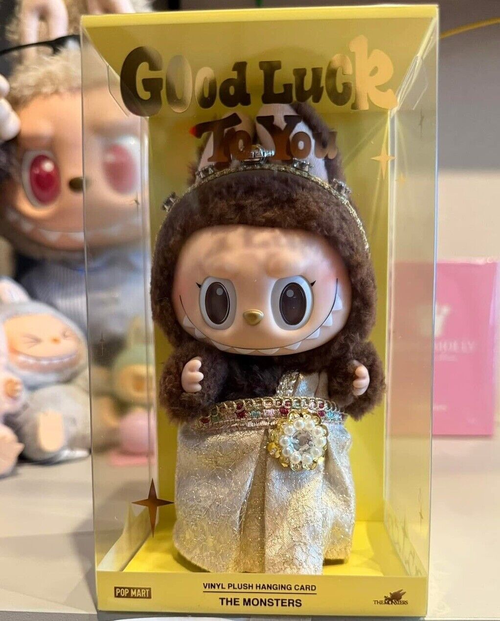 Authentic Pop Mart Labubu Good Luck To You Vinyl Plush Doll