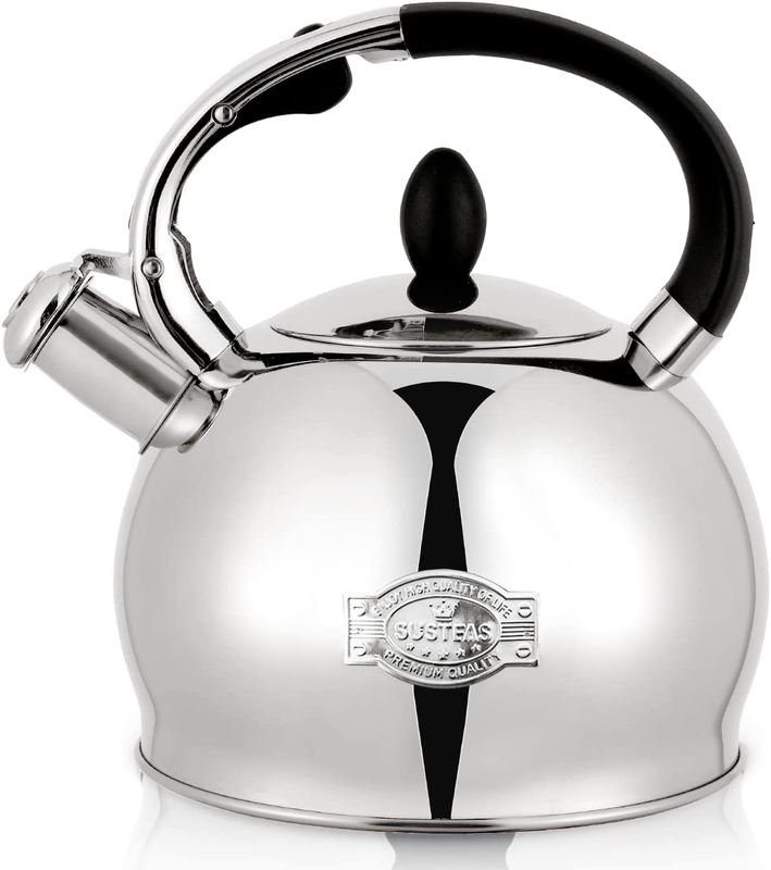 Kettle 2.64 Quart Tea Kettles Stovetop Whistling Teapot Stai
