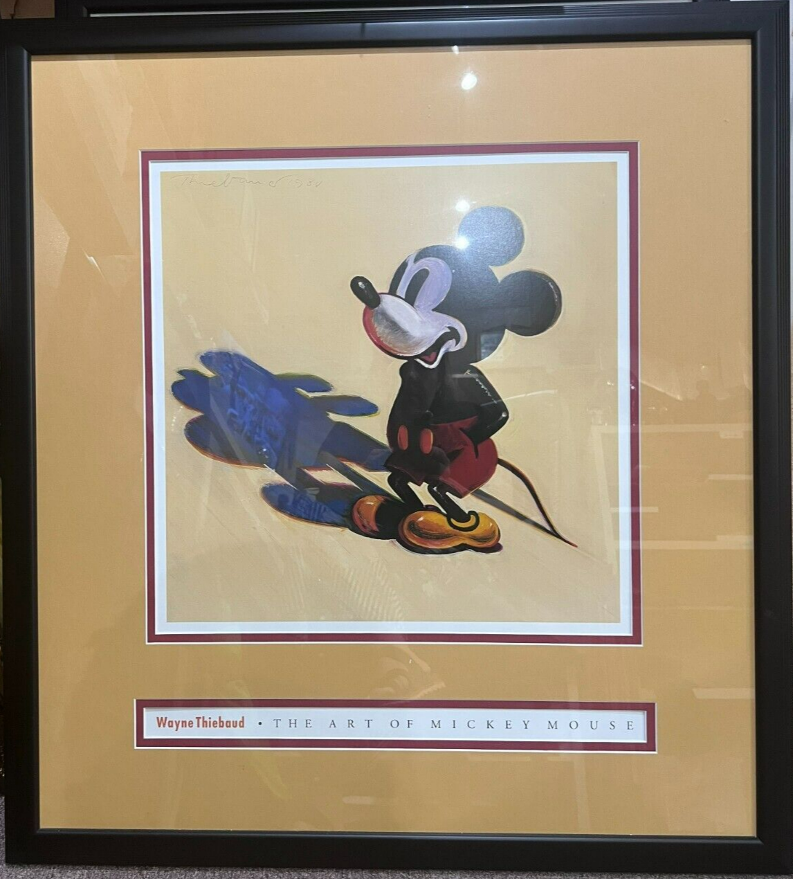 Mickey Mouse Wayne Thiebaud Pop Art Poster Framed The Art of