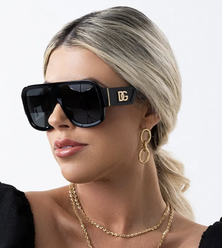 Pre-owned Dolce & Gabbana Dg4401-50187-58 Black Sunglasses In Gray
