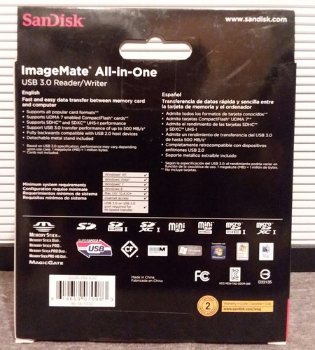 Sandisk ImageMate All-In-One USB 3.0 Reader/Writer SDDR-289-A20 *Read Details*