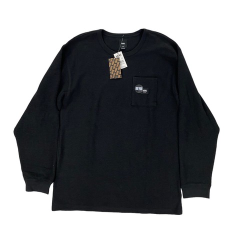 

НОВАЯ терморубашка Vans Alder с длинным рукавом и карманом, черная мужская, размер, Черный