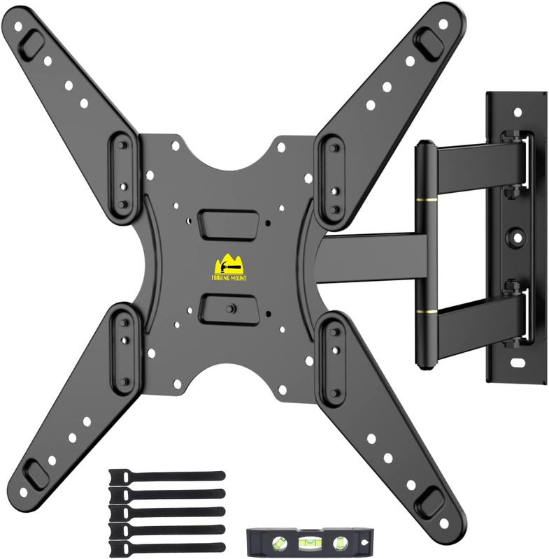 Corner TV Wall Mount Single Stud Articulating Arm Full Motio
