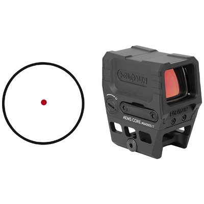 Holosun AEMS-CORE-110101 Red 2MOA Shake Awake Reflex Optic W/Co-Witness Mount