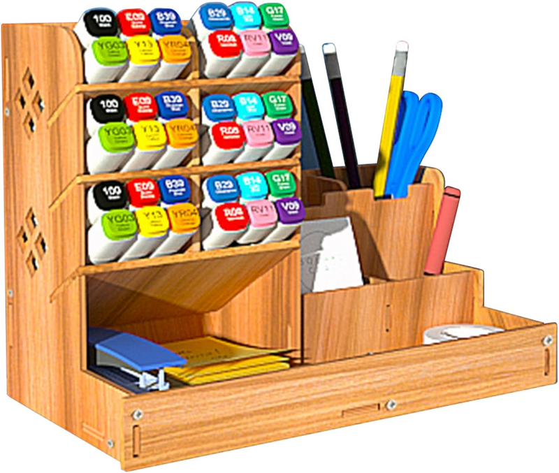 Holder Pen Organizer Desk Easy Assembly Art Suppl New