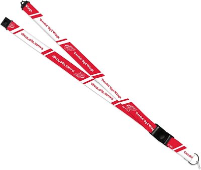 Detroit Red Wings Lanyard Keychain Safety Breakaway Double Sided