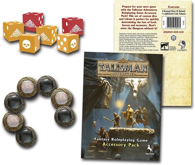 Talisman Adventures RPG: Набор аксессуаров (кости и жетоны)