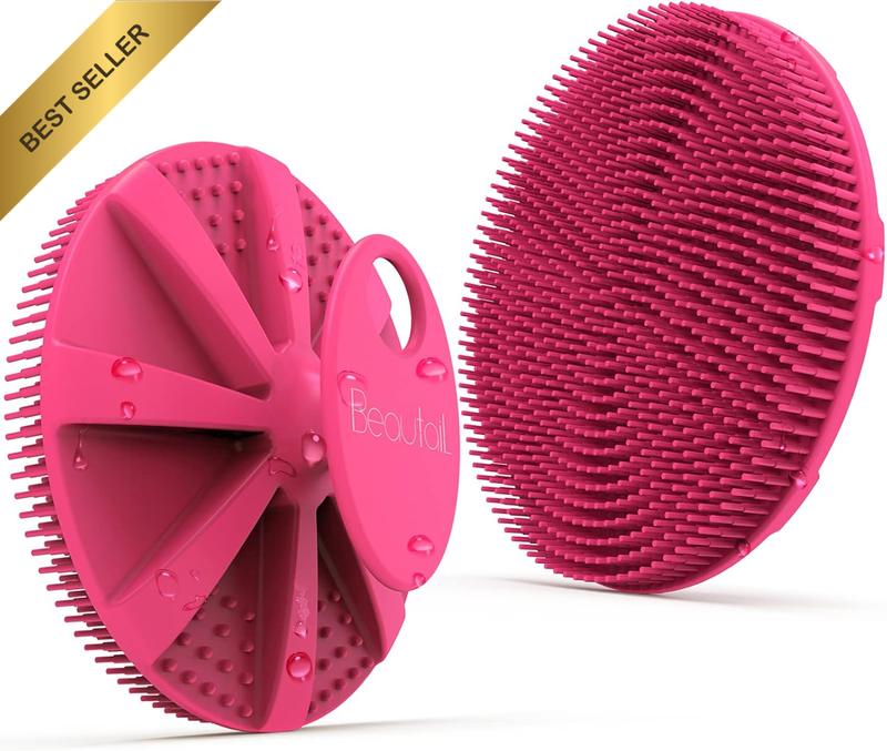 Silicone Body Scrubber Shower Bath Brush, More Hygienic than Traditional Loofah,