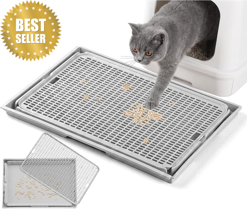 Cat Litter Mat 42X28Cm Detachable Double Layer Kitty Litter Trapping Mat, Splica