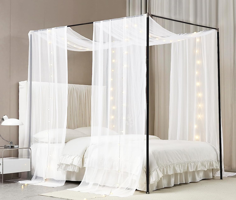 Bed Curtains With Light Princess Bed Canopy Scarf For Full/q