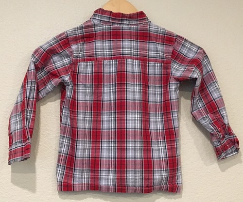 4t Boys Holiday Edition Red Plaid Long Sleeve Shirt Christmas Pictures