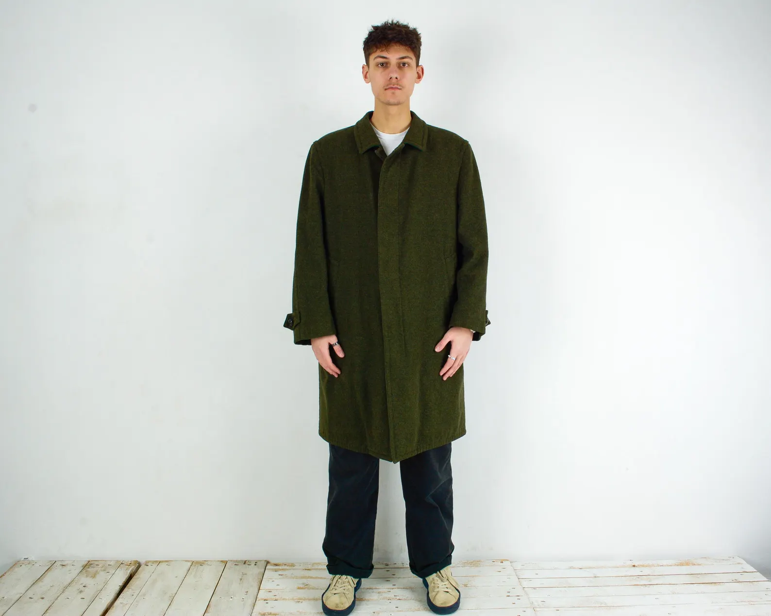 Salko Hubertus Loden 80s M Men UK 40 US Wool Over Coat EU 50 De Jacket VTG Green Salko Hubertus Loden 80s M Men UK 40 US Wool Over Coat EU 50 De Jacket VTG Green
