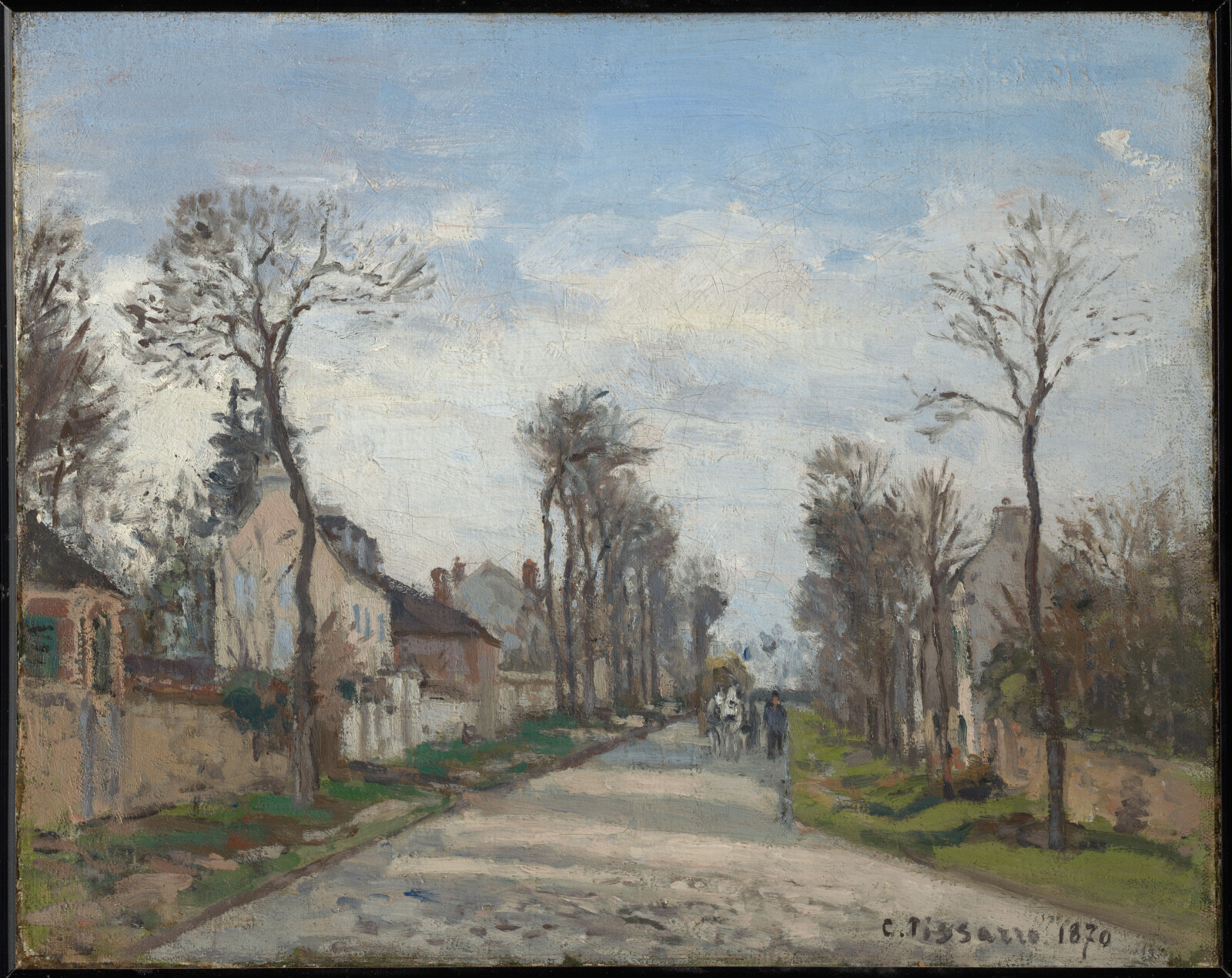 Camille Pissarro、LA GRAND'ROUTE, LOUVECI La route de Louveciennes' Giclee Print - Camille Pissarro