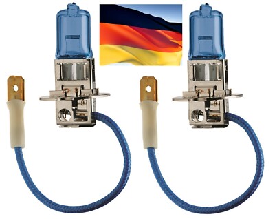 Flosser Rally H3 100W White Two Bulbs Fog Light High Watt Off Road Plug Play OE
