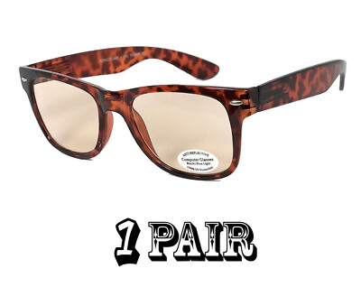 Square Frame Pro Computer Anti Reflective Tinted Lens Sun Reader Reading Glasses
