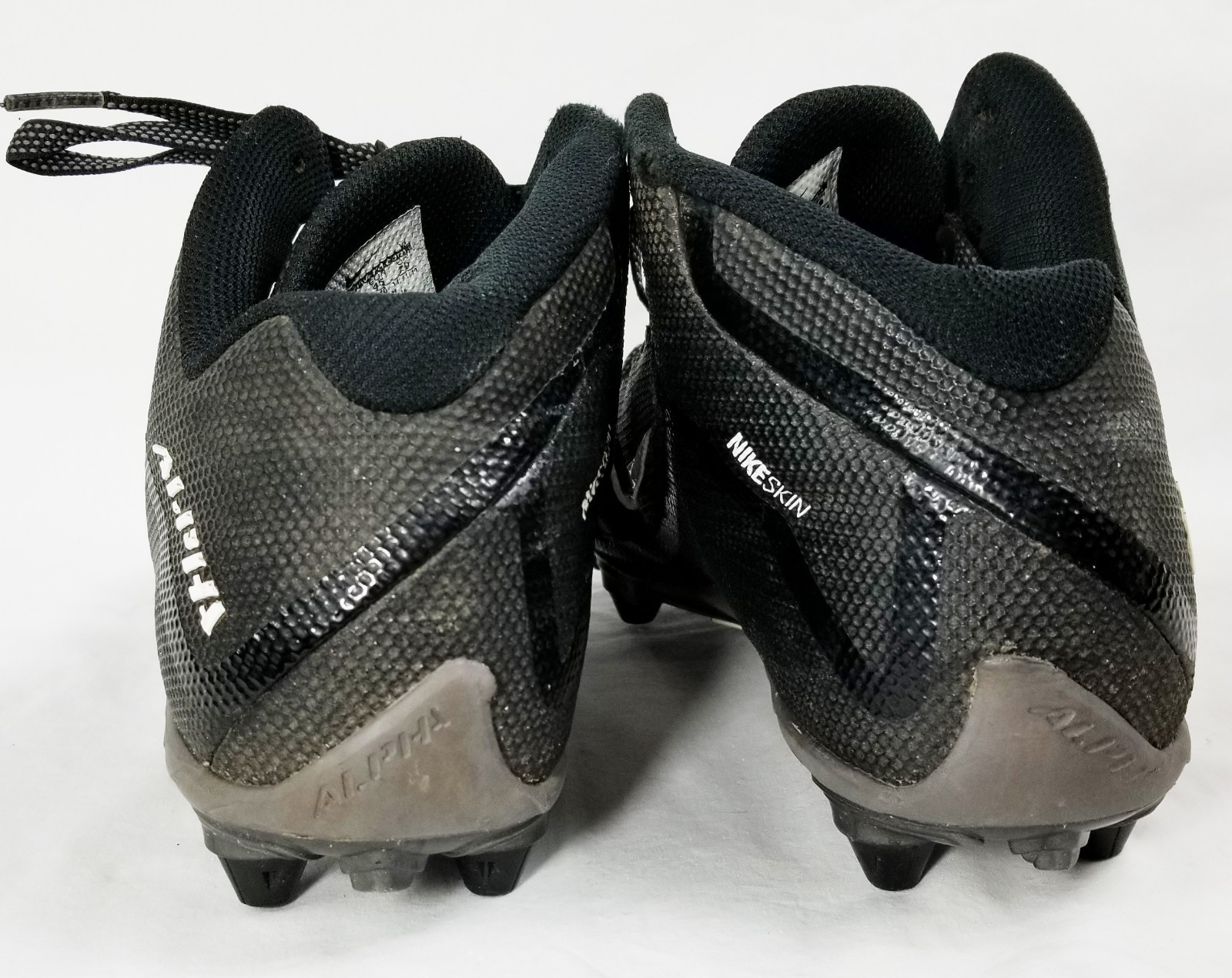 Nike Alpha with NIKE SKIN Men's Football Cleats Shoes Size 11 Black 705409-010