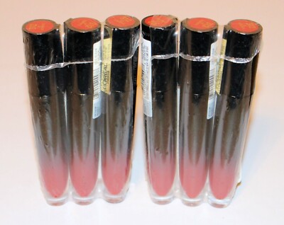 6 LOREAL BRILLIANT SIGNATURE SHINE LIP STAIN LOT $0 SHIP SEALED 312 BE POWERFUL