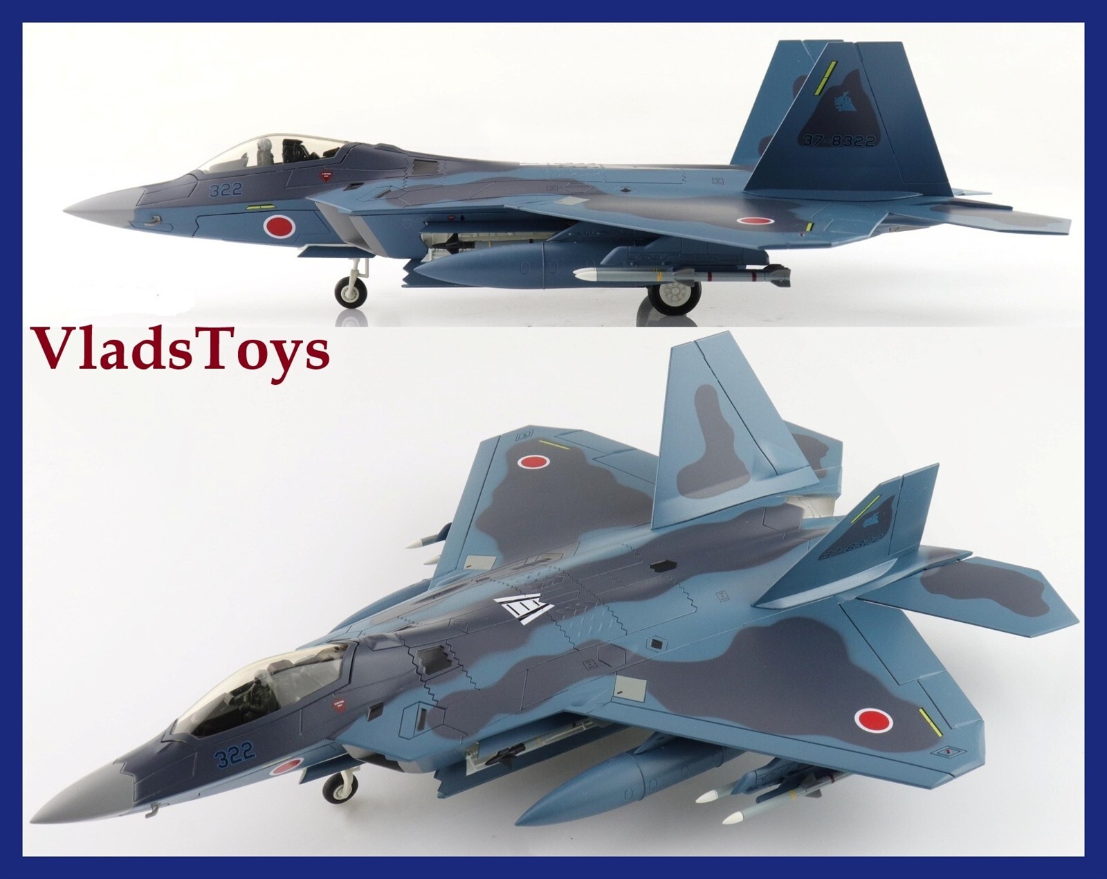 Hobby Master 1/72 F-22J Raptor JASDF 3rd Hikotai #37-8322