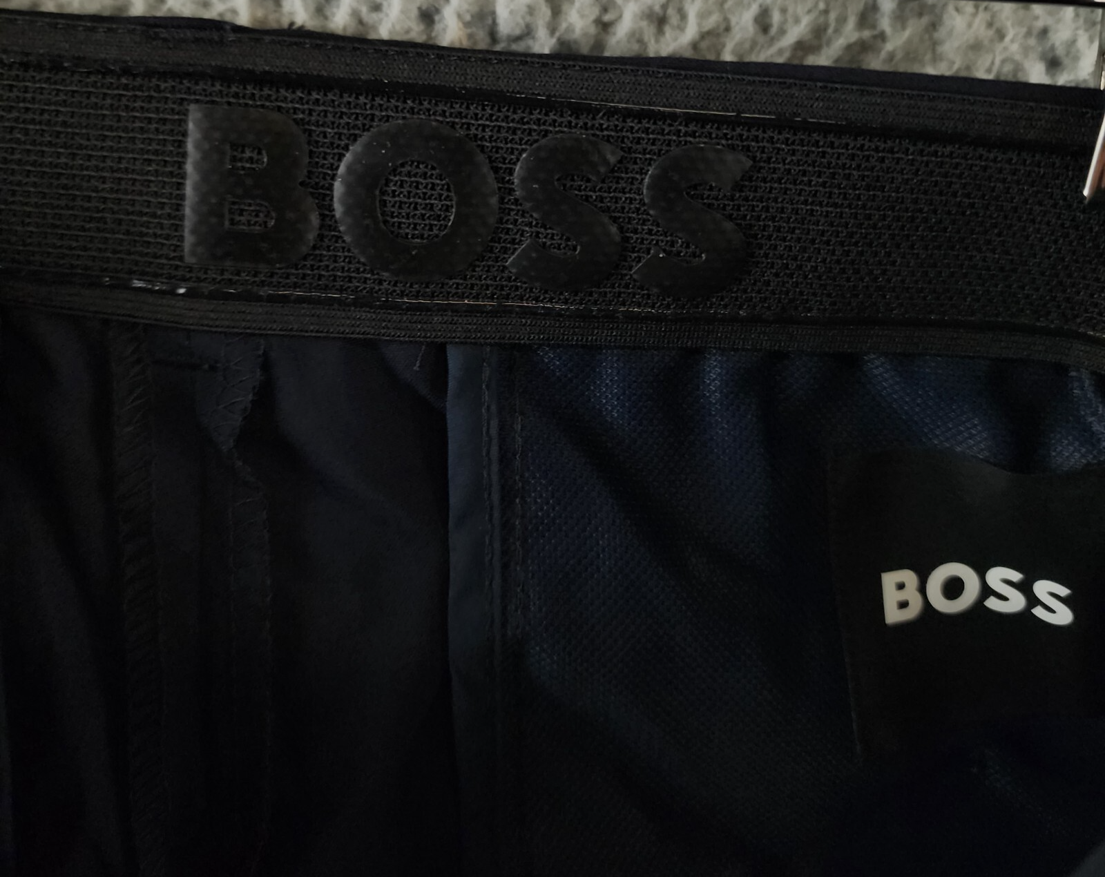 BOSS P-Genius CW-WG-243 Pants Men's 32R Dark Blue Virgin Wool Blend Mid Rise - Picture 9 of 17