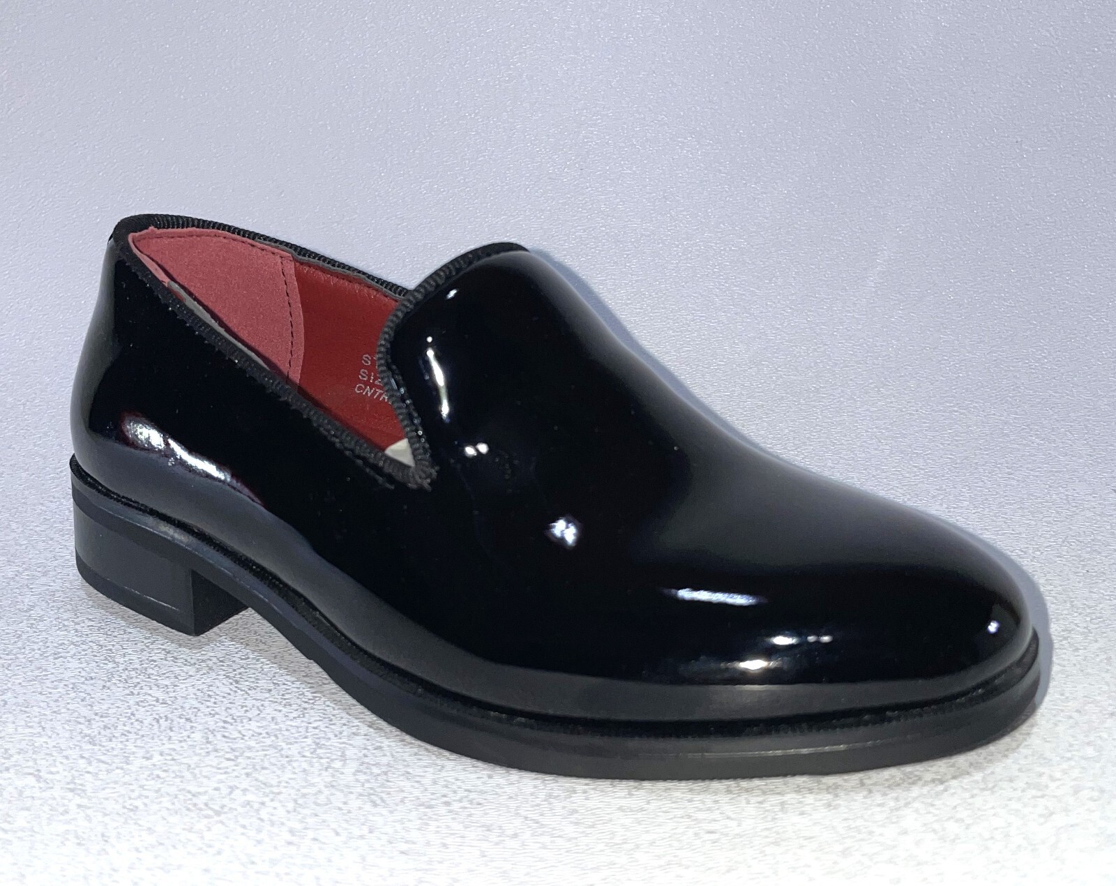 

Лакированные черные туфли без шнурков Santino Luciano K-350 для мальчиков, Patent black