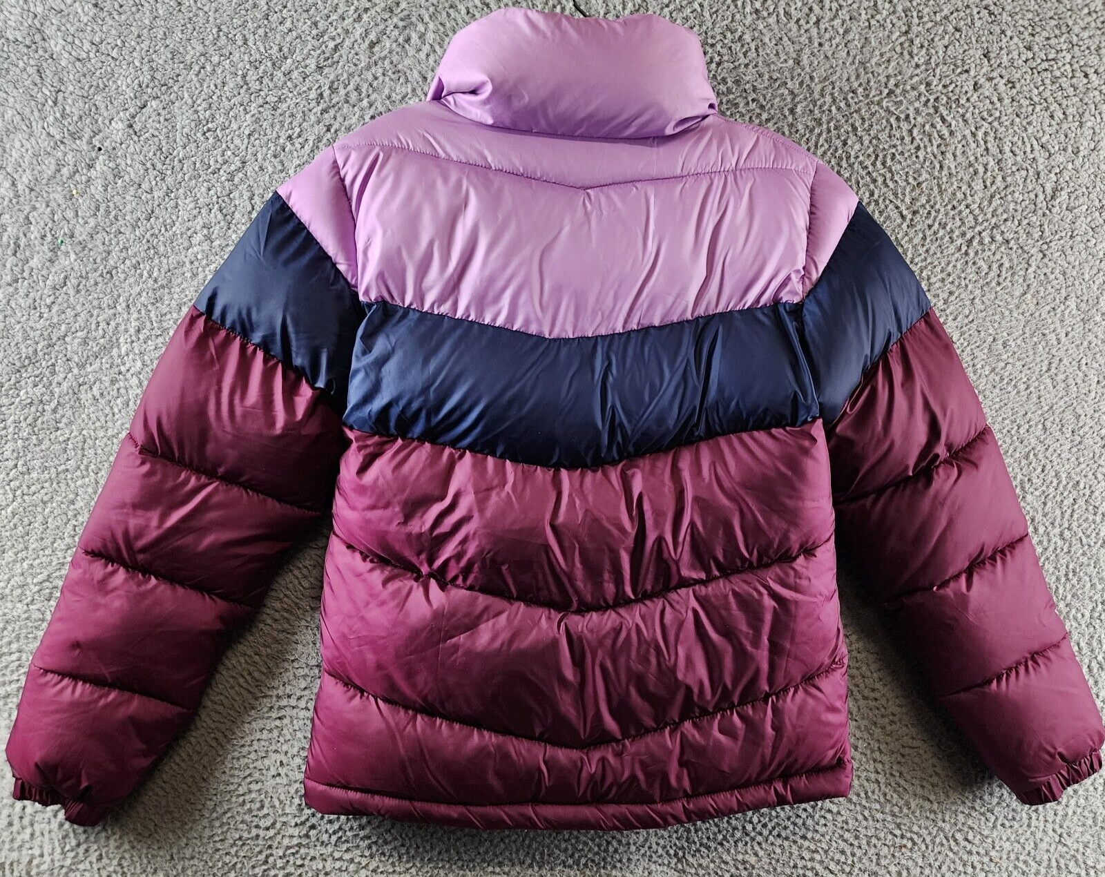 Columbia Puffer Colorblocked Full Zip Jacket Women's XS Marionberry Long Sleeve - Picture 13 of 15