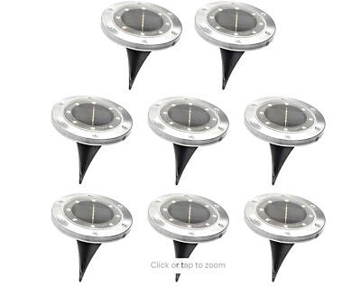 Bliss Outdoors 8-Pack Solar Powered LED Pathway Lights 