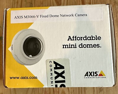 Brand New Sealed Axis M3066V Mini Indoor Outdoor Dome Security Camera New In Box