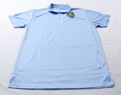 Kick Start Gear Sportswear Men's Moisture Wicking Polo Shirt JE9 Blue Size 2XL