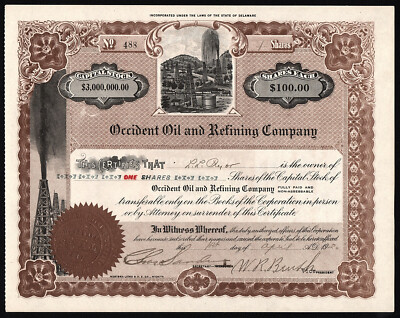 1920 Occident Oil and Refining Company