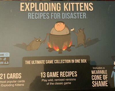 Exploding Kittens Deluxe Game Recipes for Disaster Ultimate Collection Sealed