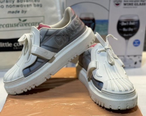 Christian Dior ID 38スニーカー ホワイト Christian Dior - DIOR ID ローカット ロゴ入り 白 スニーカー