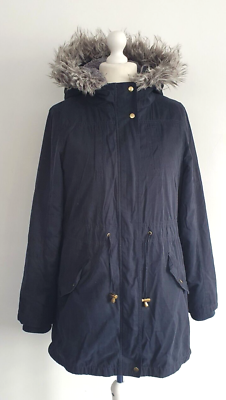 Oasis faux fur shop trim hooded parka