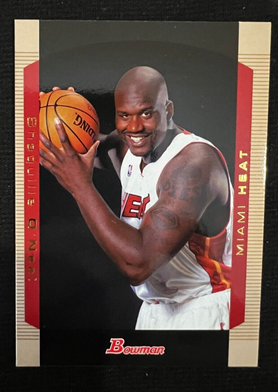 SHAQUILLE O'NEAL Miami Heat 2004-05 Bowman Gold Parallel NBA