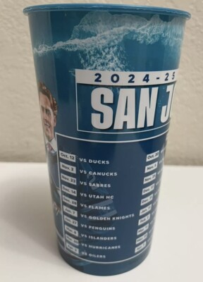 (New) San Jose Sharks Opening night SGA 10/10/24 Collector Cup giveaway Free S/H