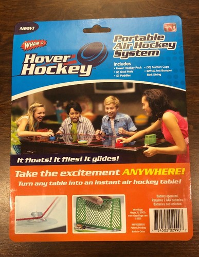 WHAM-O Hover Hockey Game Portable Air Hockey System Play Anywhere New