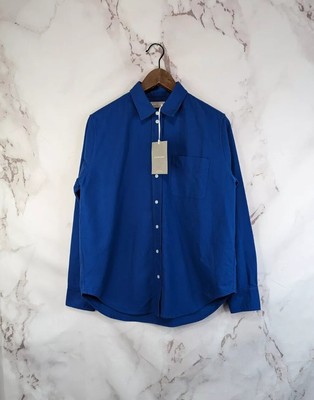 Everlane Shirt Womens 6 Small Blue Button Up Japanese Oxford Pocket Chambray 