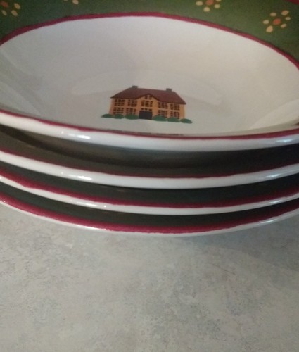 BLOCK by Gear Country Village 4 Soup/Cereal Bowls