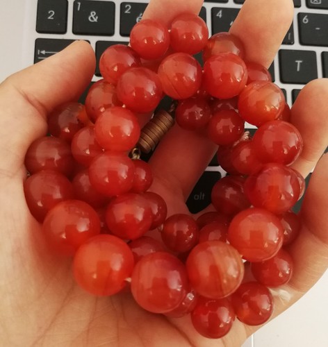 Collier Cornaline, Agate Ancien