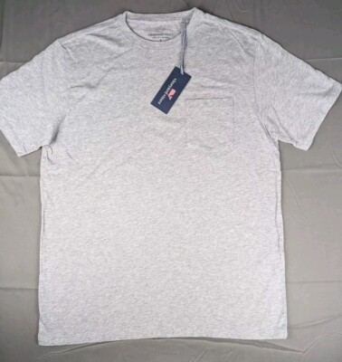 Vineyard Vines Shirt Mens Small Gray Blank Tee Short Sleeve NWT $42 MSRP