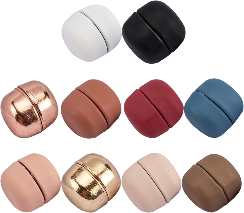 10Pcs Hijab Pins Buttons, No-Snag Multi-Use Pins, Durable Alloy Pinless Scarf Cl