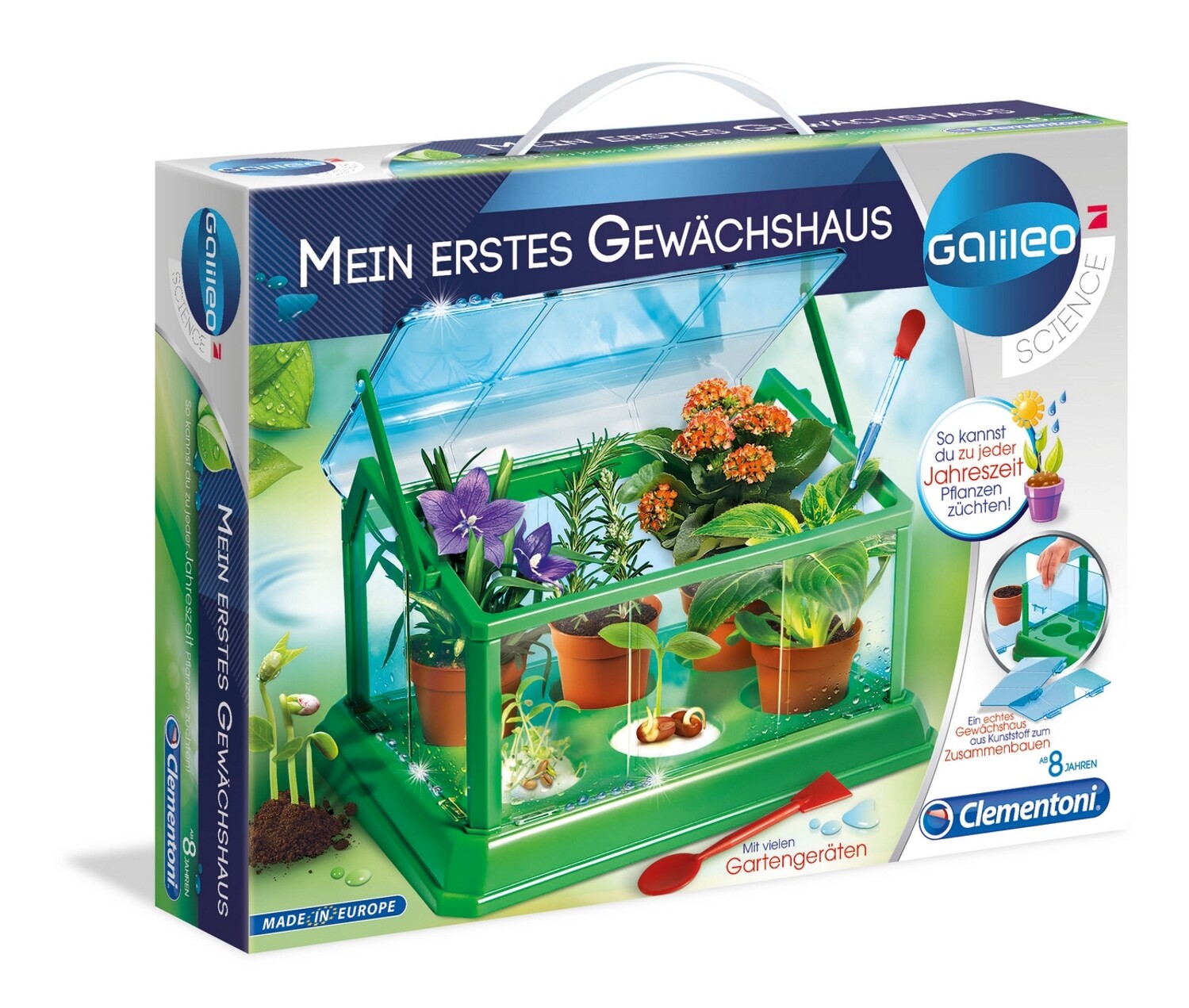 Clementoni 69490 erstes Gewächshaus Galileo Labor  Experimentierkasten Neu