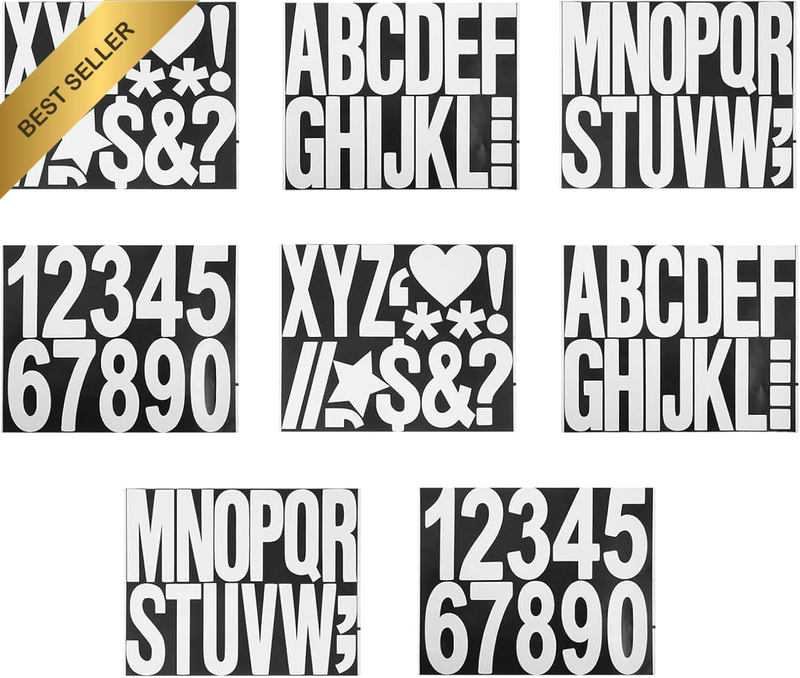 8 Sheets Stickers Numbers & Letters, Address Stickers for Mailbox - Stylish Mail