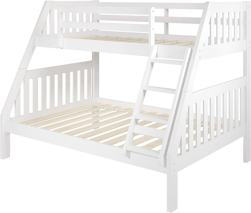 Austin Mission Twin over Full White Bunkbed