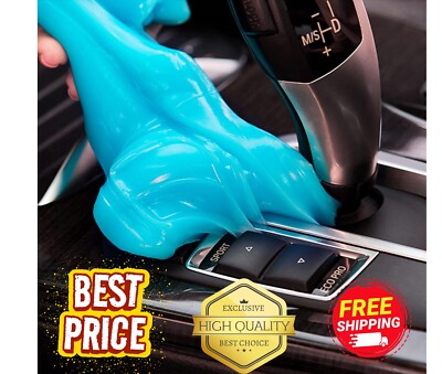 Car Cleaning Gel, Universal Detailing Kit, Car Dust Crevice Cleaner Slime - Blue